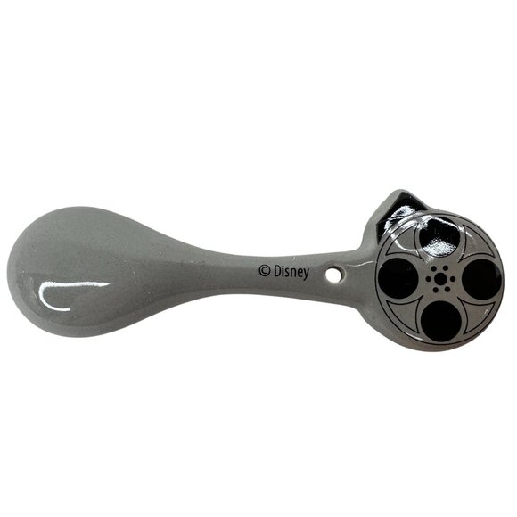 Vintage Disney Mickey Mouse Ceramic Mug W/ Spoon Black & White 3D Ears D Handle - Picture 16 of 16